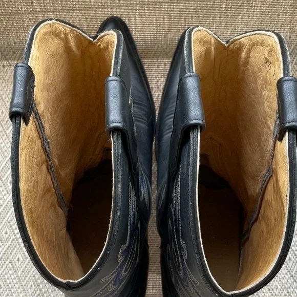 Go West Black Cowboy Men’s Boots Size 39.5